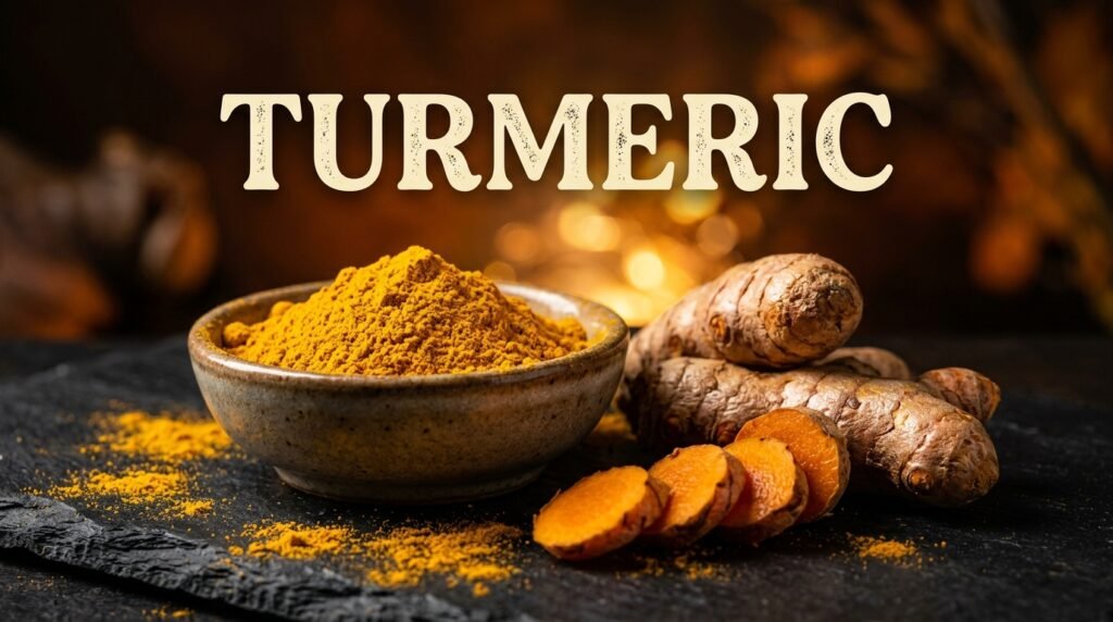 Turmeric powder and roots 202605012025